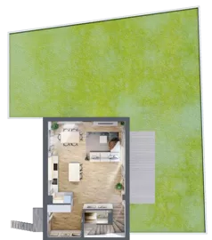 5 pokoi, mieszkanie 182,53 m², parter, oferta nr F1, Osiedle Willa Park Cietrzewia, Warszawa, Włochy, Stare Włochy, ul. Kleszczowa 25