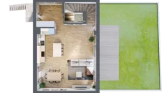 5 pokoi, mieszkanie 196,19 m², parter, oferta nr F2, Osiedle Willa Park Cietrzewia, Warszawa, Włochy, Stare Włochy, ul. Kleszczowa 25