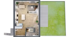 6 pokoi, mieszkanie 196,19 m², parter, oferta nr C2, Osiedle Willa Park Cietrzewia, Warszawa, Włochy, Stare Włochy, ul. Kleszczowa 25