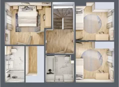 4 pokoje, mieszkanie 122,95 m², parter, oferta nr C1 wykończone "pod klucz", Riverside Eco Home, Parzniew, ul. Główna 27