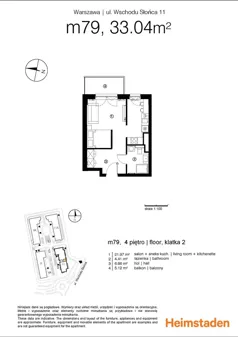 1 pokój, mieszkanie 32,85 m², piętro 4, oferta nr M79, Aurora, Warszawa, Włochy, Raków, ul. Wschodu Słońca 11A, 9A
