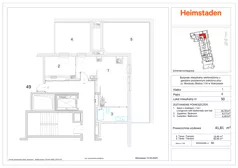 2 pokoje, mieszkanie 41,81 m², piętro 6, oferta nr M50, Aurora, Warszawa, Włochy, Raków, ul. Wschodu Słońca 11A, 9A