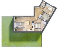 3 pokoje, mieszkanie 71,31 m², parter, oferta nr 1-3, Park Chopina, Otwock, ul. Fryderyka Chopina 11