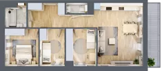 4 pokoje, mieszkanie 74,18 m², piętro 2, oferta nr 2-7, Park Chopina, Otwock, ul. Fryderyka Chopina 11