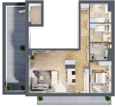 4 pokoje, mieszkanie 103,30 m², piętro 3, oferta nr 3-10, Park Chopina, Otwock, ul. Fryderyka Chopina 11