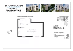 1 pokój, mieszkanie 35,00 m², parter, oferta nr A2, Osiedle Piastowskie, Bytom Odrzański, ul. Witosa