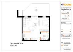 1 pokój, mieszkanie 54,08 m², parter, oferta nr 6, Osiedle StaLove Etap II, Grodzisk Mazowiecki, ul. Cegielniana 3