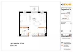 1 pokój, mieszkanie 53,95 m², piętro 2, oferta nr 39, Osiedle StaLove Etap II, Grodzisk Mazowiecki, ul. Cegielniana 3