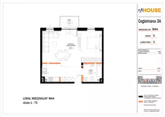 1 pokój, mieszkanie 54,08 m², piętro 2, oferta nr 44, Osiedle StaLove Etap II, Grodzisk Mazowiecki, ul. Cegielniana 3