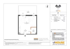 1 pokój, mieszkanie 45,31 m², parter, oferta nr M7, Osiedle StaLove Etap III, Grodzisk Mazowiecki, ul. Cegielniana 3