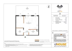 1 pokój, mieszkanie 53,48 m², parter, oferta nr M3, Osiedle StaLove Etap III, Grodzisk Mazowiecki, ul. Cegielniana 3
