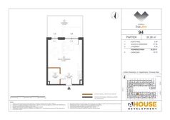 1 pokój, mieszkanie 35,26 m², parter, oferta nr M94, Osiedle StaLove Etap III, Grodzisk Mazowiecki, ul. Cegielniana 3