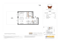 1 pokój, mieszkanie 41,30 m², parter, oferta nr A5, Apartamenty Rusałki, Grodzisk Mazowiecki, ul. Rusałki 2