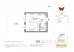 1 pokój, mieszkanie 35,24 m², parter, oferta nr A6, Apartamenty Rusałki, Grodzisk Mazowiecki, ul. Rusałki 2