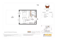 1 pokój, mieszkanie 33,94 m², parter, oferta nr A7, Apartamenty Rusałki, Grodzisk Mazowiecki, ul. Rusałki 2