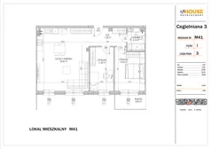 3 pokoje, mieszkanie 72,06 m², piętro 1, oferta nr 41, Osiedle StaLove Etap I, Grodzisk Mazowiecki, ul. Cegielniana 3