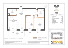 3 pokoje, mieszkanie 62,69 m², piętro 2, oferta nr M126, Osiedle StaLove Etap III, Grodzisk Mazowiecki, ul. Cegielniana 3