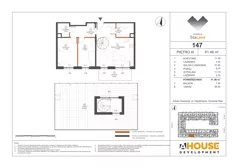 3 pokoje, mieszkanie 61,46 m², piętro 3, oferta nr M147, Osiedle StaLove Etap III, Grodzisk Mazowiecki, ul. Cegielniana 3