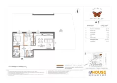 3 pokoje, mieszkanie 59,13 m², piętro 1, oferta nr A15, Apartamenty Rusałki, Grodzisk Mazowiecki, ul. Rusałki 2
