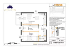 3 pokoje, mieszkanie 65,84 m², piętro 2, oferta nr C-29, Forest Park Kajetany, Nadarzyn, ul. Wojskowa 2