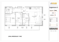 4 pokoje, mieszkanie 86,35 m², piętro 1, oferta nr 42, Osiedle StaLove Etap I, Grodzisk Mazowiecki, ul. Cegielniana 3