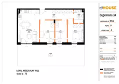 4 pokoje, mieszkanie 71,50 m², parter, oferta nr 11, Osiedle StaLove Etap II, Grodzisk Mazowiecki, ul. Cegielniana 3