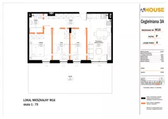 4 pokoje, mieszkanie 61,72 m², piętro 1, oferta nr 30, Osiedle StaLove Etap II, Grodzisk Mazowiecki, ul. Cegielniana 3