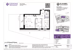 3 pokoje, mieszkanie 59,85 m², parter, oferta nr C-02, Szerokie Residence, Lublin, Szerokie, ul. Kazimiery Litwiniukowej