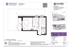 3 pokoje, mieszkanie 59,85 m², parter, oferta nr D-11, Szerokie Residence, Lublin, Szerokie, ul. Kazimiery Litwiniukowej