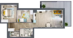 3 pokoje, mieszkanie 58,74 m², piętro 2, oferta nr M125, Kwietny Ogród, Lublin, Czechów Północny, Czechów Północny, ul. Edwarda Wojtasa