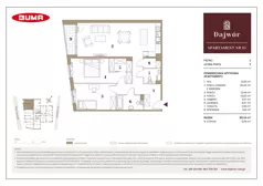 3 pokoje, mieszkanie 89,34 m², piętro 2, oferta nr A15, Dajwór, Kraków, Stare Miasto, Kazimierz, ul. Dajwór