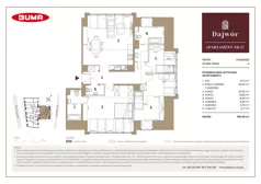 4 pokoje, mieszkanie 106,48 m², piętro 3, oferta nr A17, Dajwór, Kraków, Stare Miasto, Kazimierz, ul. Dajwór