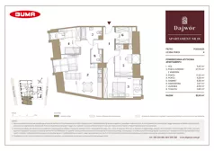 4 pokoje, mieszkanie 82,61 m², piętro 3, oferta nr A18, Dajwór, Kraków, Stare Miasto, Kazimierz, ul. Dajwór
