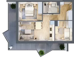 3 pokoje, apartament inwestycyjny 45,64 m², piętro 2, oferta nr 3.9, MidAqua Apartments, Międzywodzie, ul. Szkolna