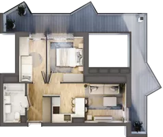 3 pokoje, apartament inwestycyjny 39,00 m², piętro 3, oferta nr 4.7, MidAqua Apartments, Międzywodzie, ul. Szkolna