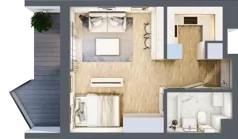 1 pokój, apartament inwestycyjny 29,31 m², piętro 2, oferta nr 3.2, MidAqua Apartments, Międzywodzie, ul. Szkolna