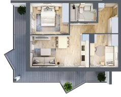 3 pokoje, apartament inwestycyjny 45,98 m², piętro 1, oferta nr 2.9, MidAqua Apartments, Międzywodzie, ul. Szkolna