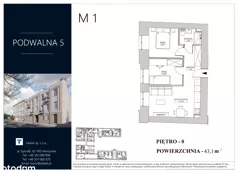 2 pokoje, mieszkanie 43,10 m², parter, oferta nr M.1, Podwalna 5, Radom, Śródmieście,  Podwalna 5