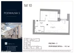 2 pokoje, mieszkanie 40,90 m², piętro 2, oferta nr M.10, Podwalna 5, Radom, Śródmieście,  Podwalna 5