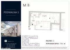2 pokoje, mieszkanie 39,60 m², piętro 1, oferta nr M.8, Podwalna 5, Radom, Śródmieście,  Podwalna 5
