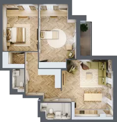 3 pokoje, mieszkanie 86,38 m², piętro 2, oferta nr 8, Zielony Zakątek, Warszawa, Włochy, Stare Włochy, ul. Krańcowa 5