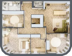 5 pokoi, mieszkanie 121,13 m², piętro 1, oferta nr 3, Zielony Zakątek, Warszawa, Włochy, Stare Włochy, ul. Krańcowa 5