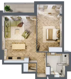 2 pokoje, mieszkanie 62,84 m², piętro 1, oferta nr 1, Zielony Zakątek, Warszawa, Włochy, Stare Włochy, ul. Krańcowa 5