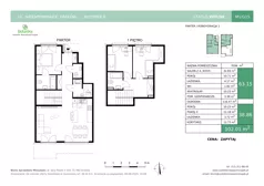 4 pokoje, mieszkanie 102,01 m², parter, oferta nr B8-M1, Osiedle Niezapominajek, Kraków, Zwierzyniec, ul. Niezapominajek