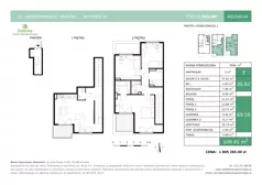 5 pokoi, mieszkanie 109,41 m², parter, oferta nr B20-M2, Osiedle Niezapominajek, Kraków, Zwierzyniec, ul. Niezapominajek