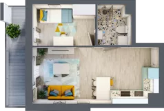 2 pokoje, mieszkanie 35,10 m², piętro 2, oferta nr M15, Nova Leszczyńska, Kielce, Sandomierskie, ul. Leszczyńska 65