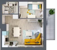 2 pokoje, mieszkanie 36,95 m², piętro 1, oferta nr M2, Nova Leszczyńska, Kielce, Sandomierskie, ul. Leszczyńska 65