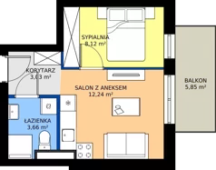 2 pokoje, mieszkanie 28,10 m², piętro 1, oferta nr M10, Nova Leszczyńska, Kielce, Sandomierskie, ul. Leszczyńska 65