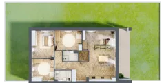 4 pokoje, mieszkanie 99,67 m², piętro 1, oferta nr B1.13, Fokus Bielany, Bielany Wrocławskie, ul. Kolejowa 5