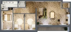 4 pokoje, mieszkanie 98,31 m², piętro 1, oferta nr B2.8, Fokus Bielany, Bielany Wrocławskie, ul. Kolejowa 5